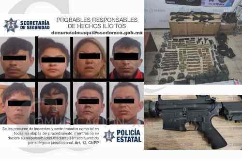 Desarticulan banda delictiva en Toluca; atrapan a 8 integrantes en impresionante operativo
